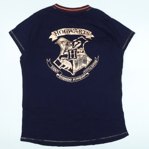 H. Potter Unisex Blue Jersey T-Shirt L Casual