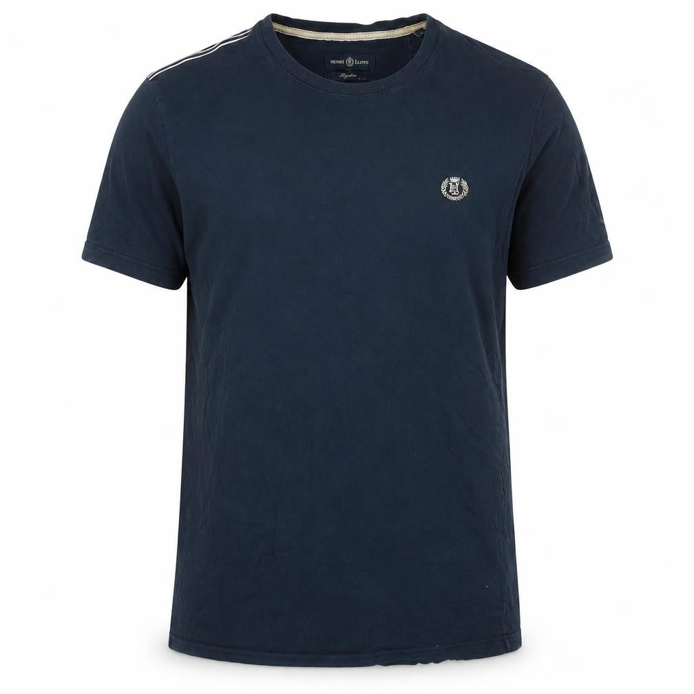 Henri Lloyd Men's Blue Cotton Crew Neck T-Shirt, Size S