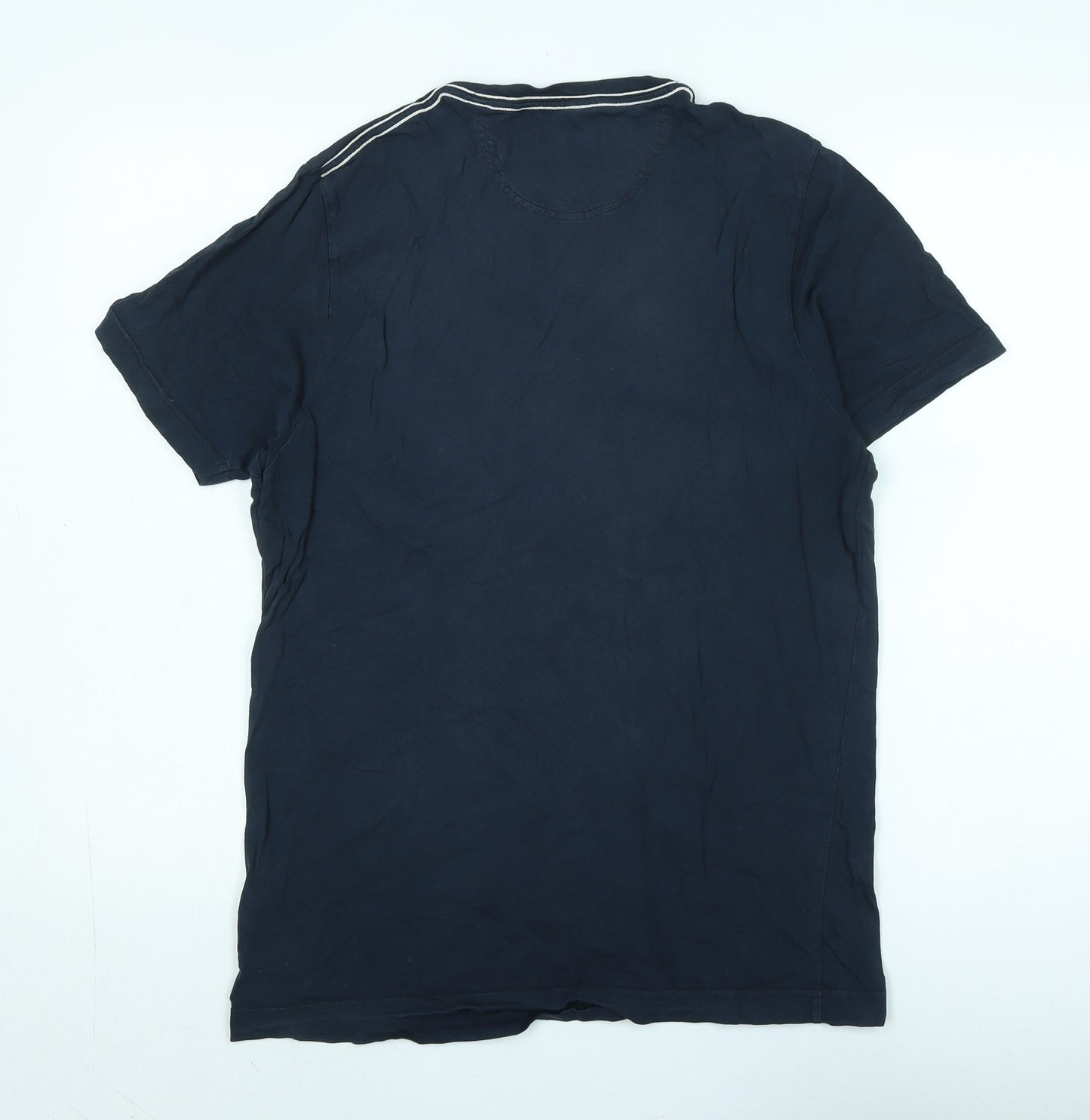 Henri Lloyd Men's Blue Cotton Crew Neck T-Shirt, Size S