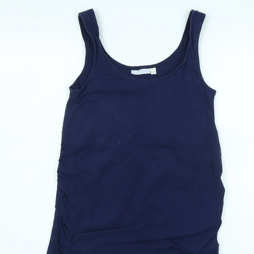 JoJo Maman Bébé Women's Blue Tank Top Size S