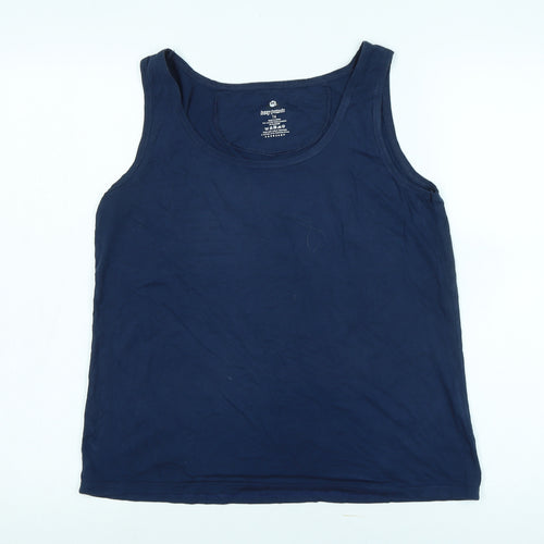 Lazy Panda Women's Navy Tank Top Size 16 Viscose