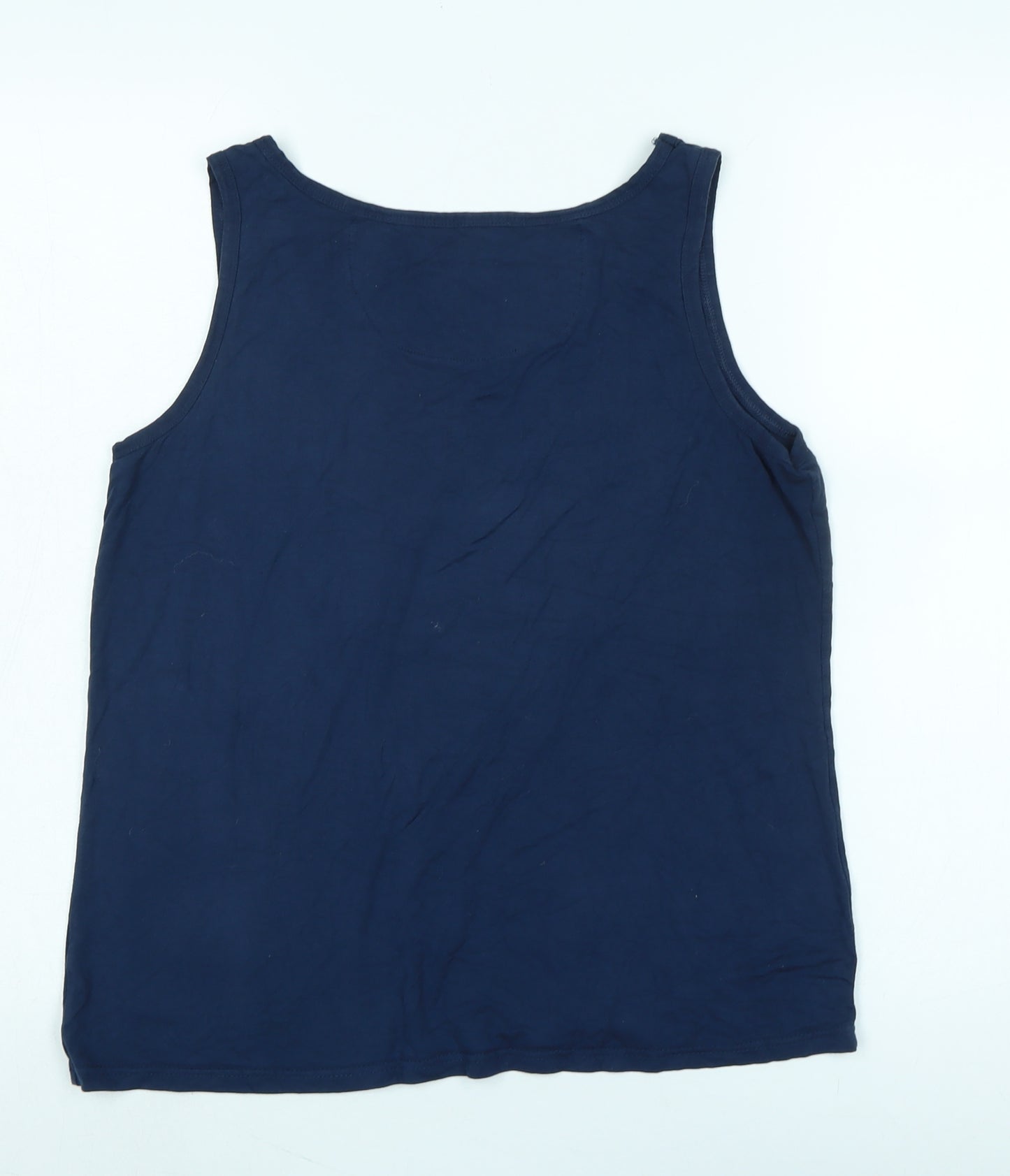 Lazy Panda Women's Navy Tank Top Size 16 Viscose