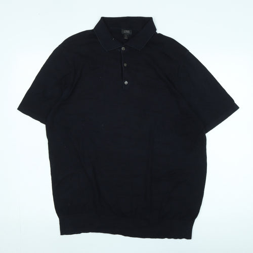 J.Crew Men's Black XL Cotton Pullover Jumper