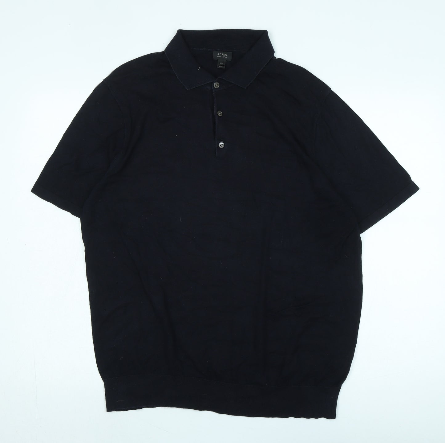 J.Crew Men's Black XL Cotton Pullover Jumper