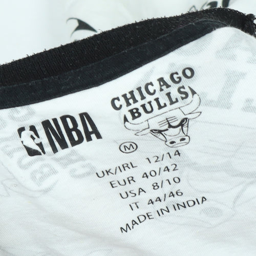 NBA Chicago Bulls Unisex White Cropped T-Shirt M