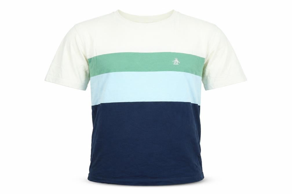Front view of Original Penguin Men’s Multicoloured T-Shirt, S, Classic Style