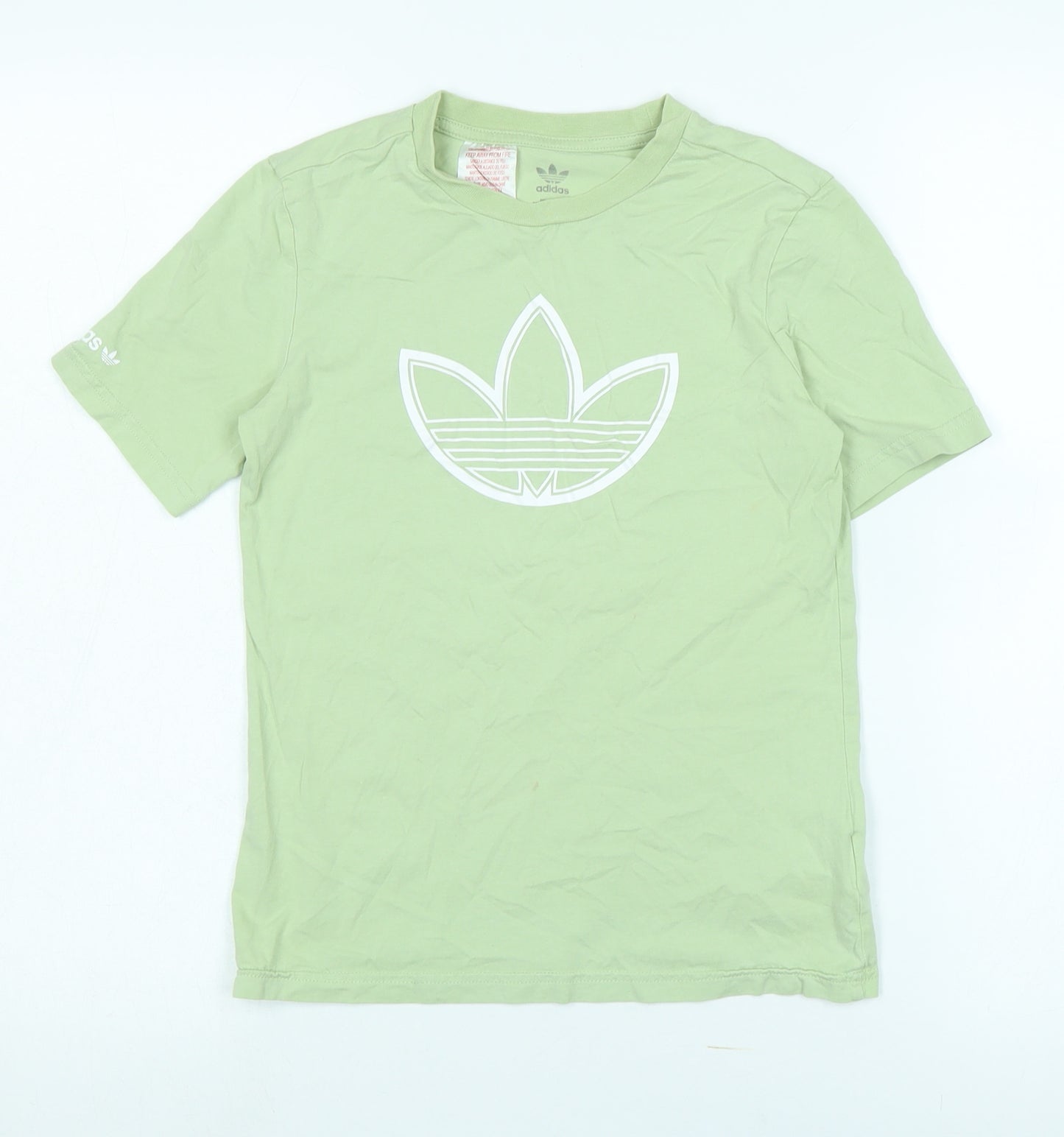 Adidas Boys' Green Short Sleeve T-Shirt 9-10 Years