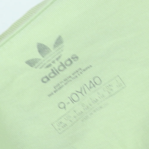 Adidas Boys' Green Short Sleeve T-Shirt 9-10 Years