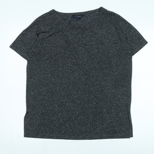 French Connection Women's Grey Basic T-Shirt S Casual