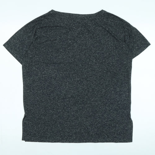 French Connection Women's Grey Basic T-Shirt S Casual