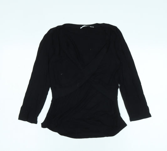 Blooming Marvellous Women's Black 8 Wrap Blouse