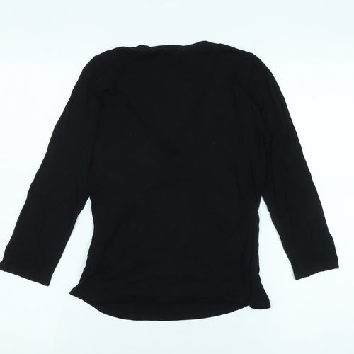 Blooming Marvellous Women's Black 8 Wrap Blouse