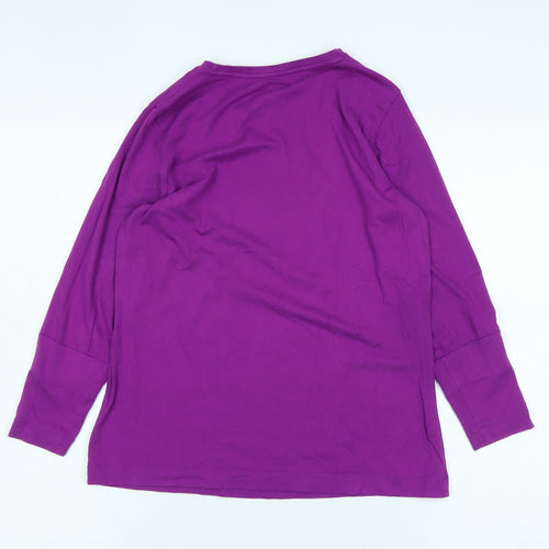 Lands' End Women's Purple Long Sleeve T-Shirt, Petites S