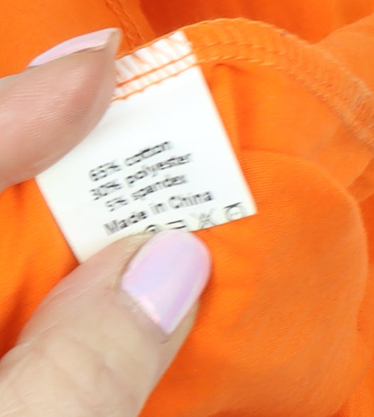 ZANZEA Women's Orange Graphic Tank Dress Size 10