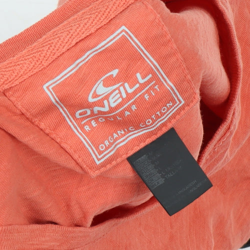 O'Neill Men's Orange Regular Fit Cotton T-Shirt