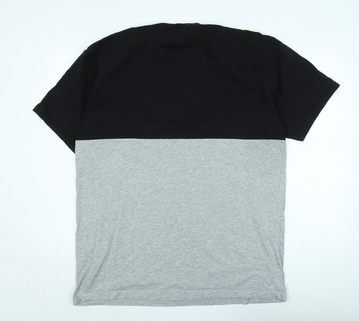 Vans Men’s XL Black & Grey Colourblock T-Shirt