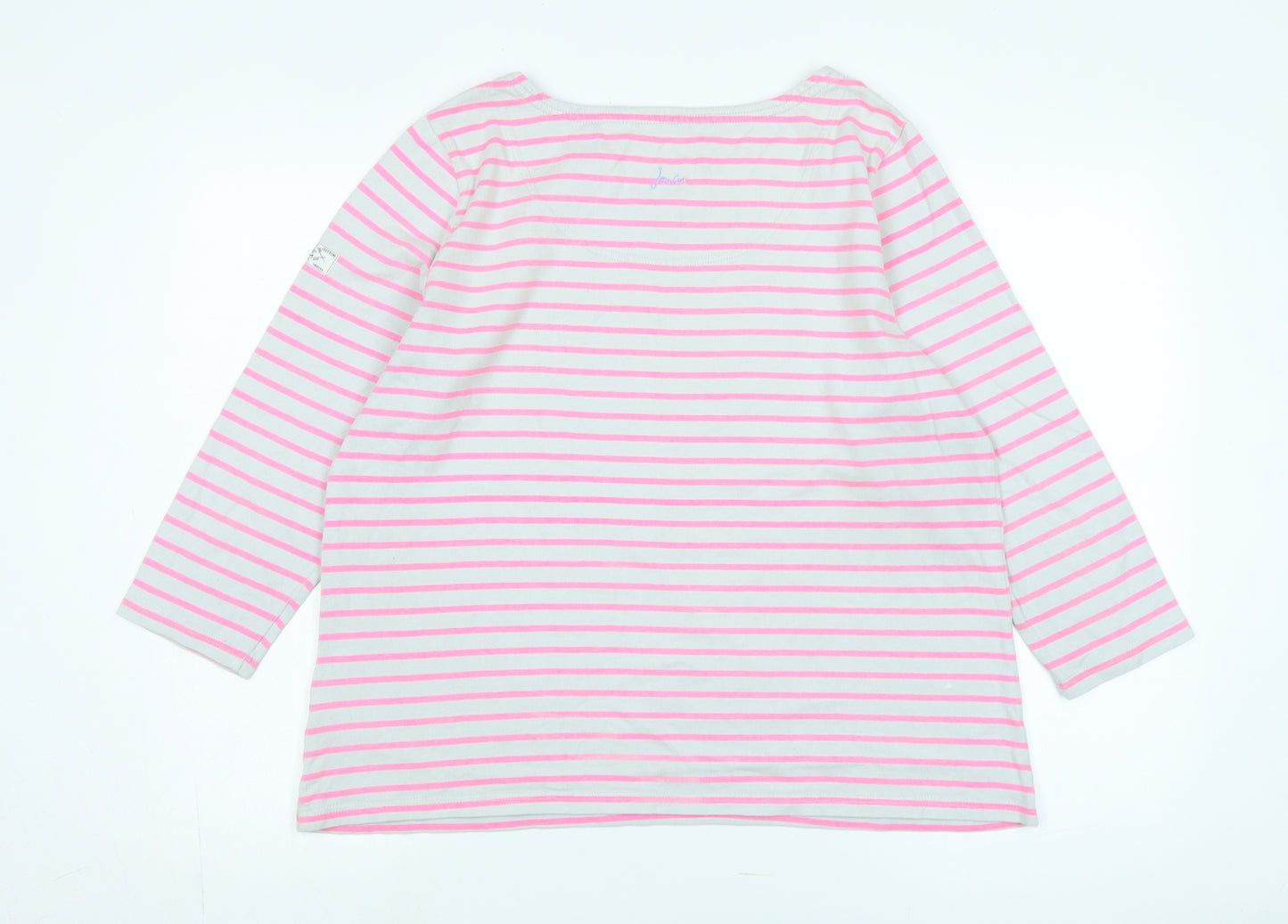 Joules Women's Pink Striped Long Sleeve T-Shirt