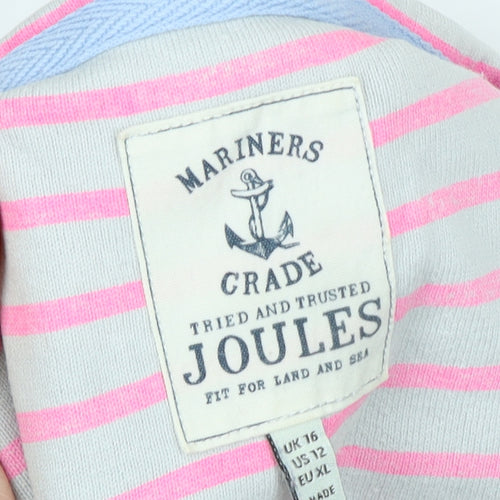 Joules Women's Pink Striped Long Sleeve T-Shirt