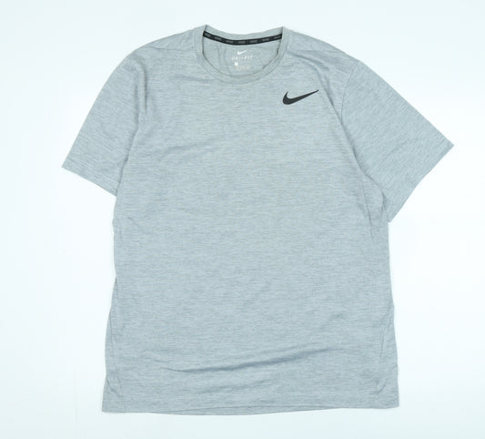 Nike Men's Grey Athletic Dri-Fit T-Shirt L