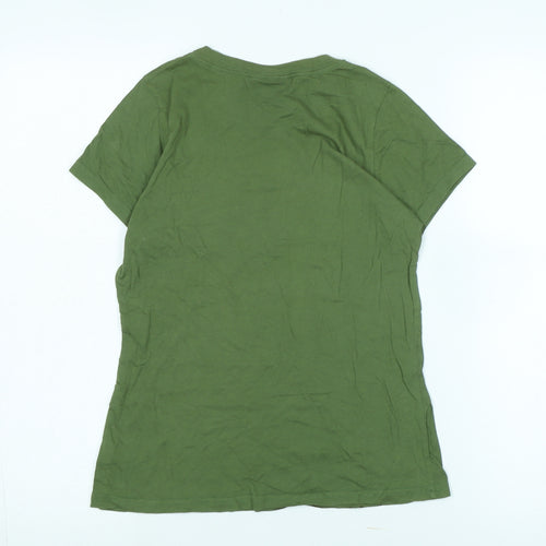 Txai Green T-Shirt Women's Medium 100% Cotton Casual