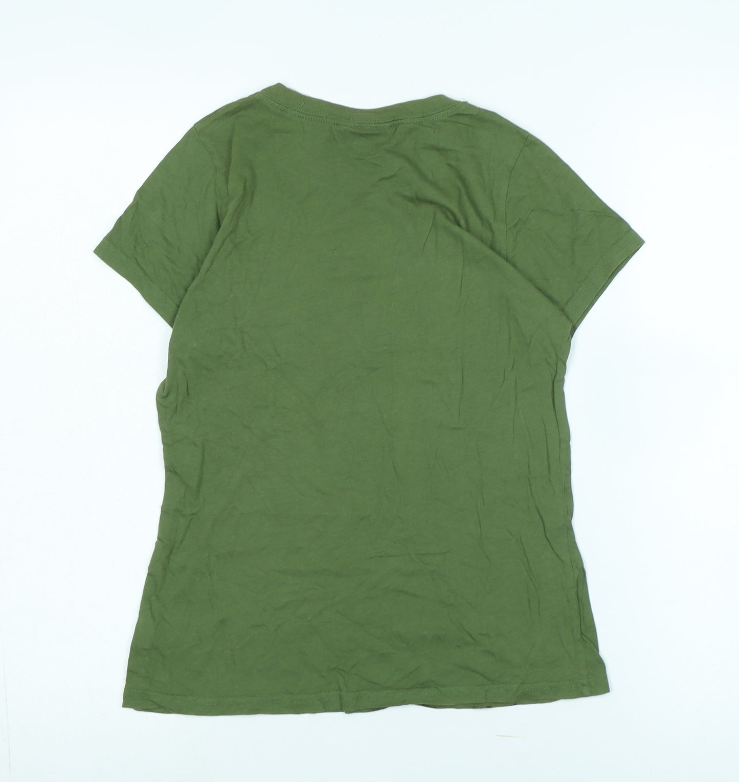 Txai Green T-Shirt Women's Medium 100% Cotton Casual