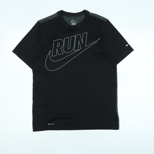 Nike Men's Black Sports T-Shirt in Size S