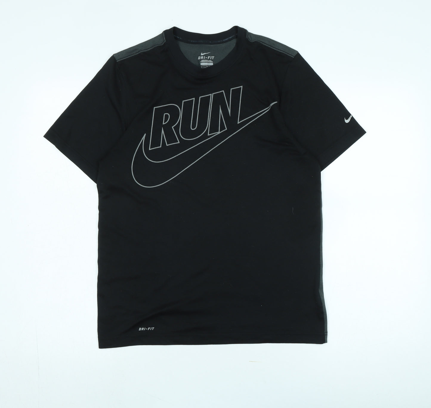 Nike Men's Black Sports T-Shirt in Size S