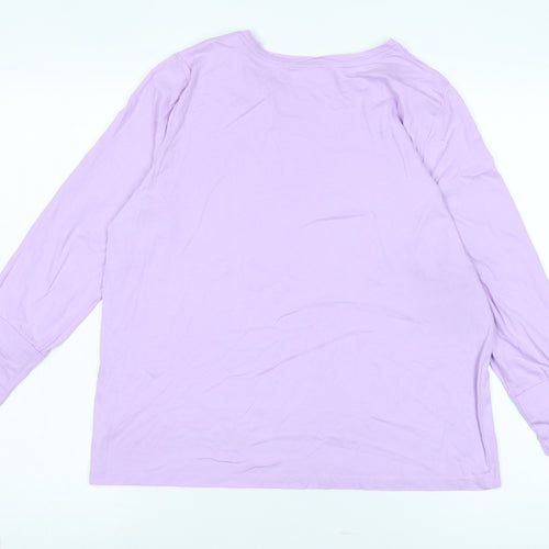 Lands' End Women's Purple Long Sleeve T-Shirt