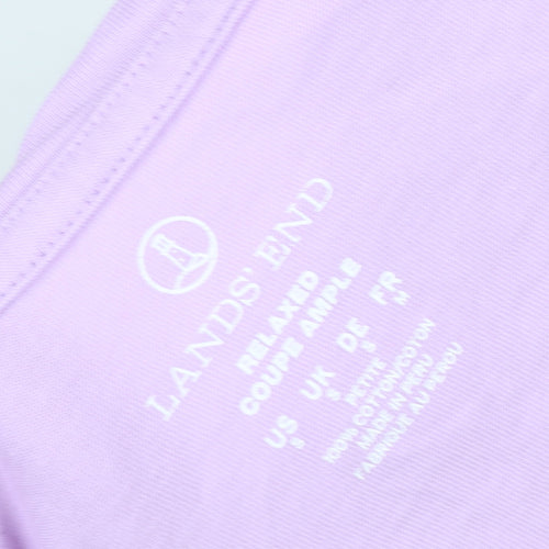 Lands' End Women's Purple Long Sleeve T-Shirt