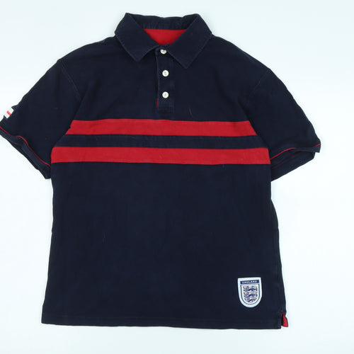 Marks and Spencer Men's Blue S Polo Shirt, Football Theme