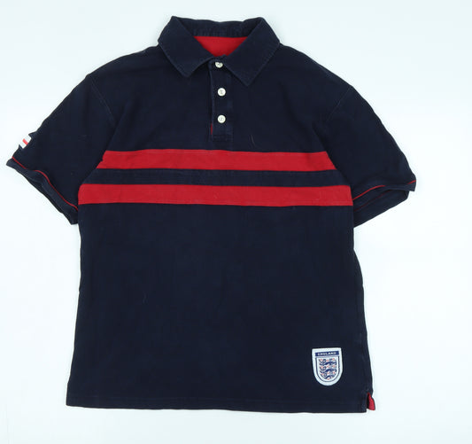 Marks and Spencer Men's Blue S Polo Shirt, Football Theme