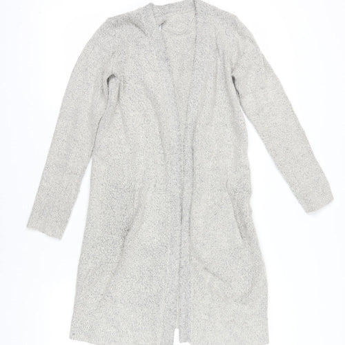 soyaconcept Women's Grey Cardigan, S, Open-Knit, Lightweight