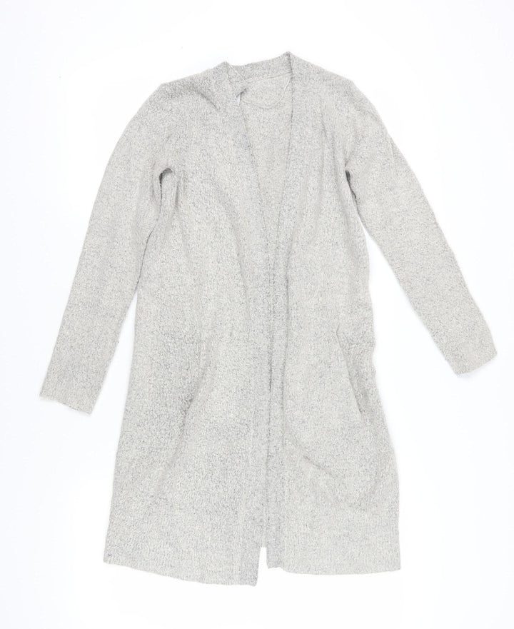 soyaconcept Women's Grey Cardigan, S, Open-Knit, Lightweight