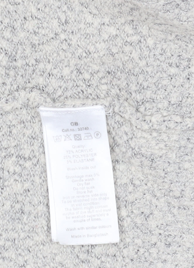 soyaconcept Women's Grey Cardigan, S, Open-Knit, Lightweight