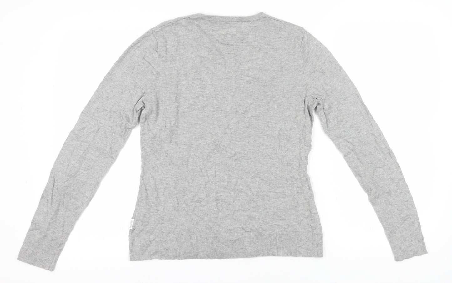 Musto Women's Grey Pullover Jumper, Size 14, Cotton