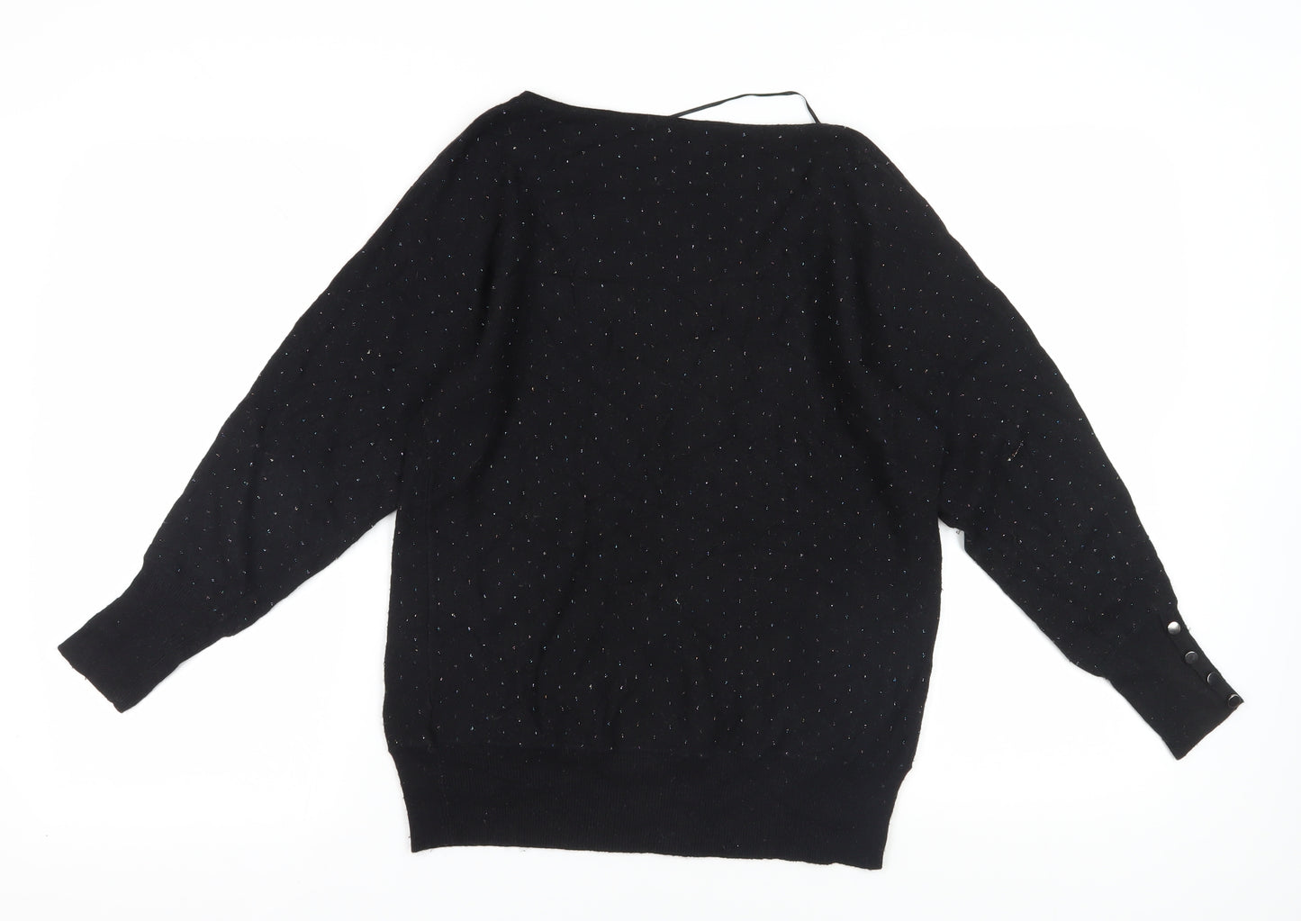 Oasis Women's Black V-Neck Pullover Jumper - M