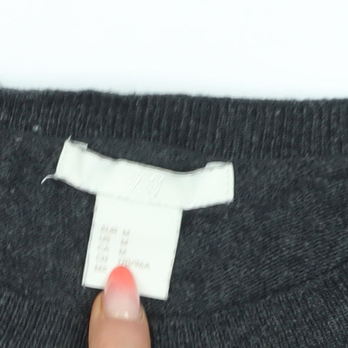 H&M Women's Grey Pullover Jumper, Size M