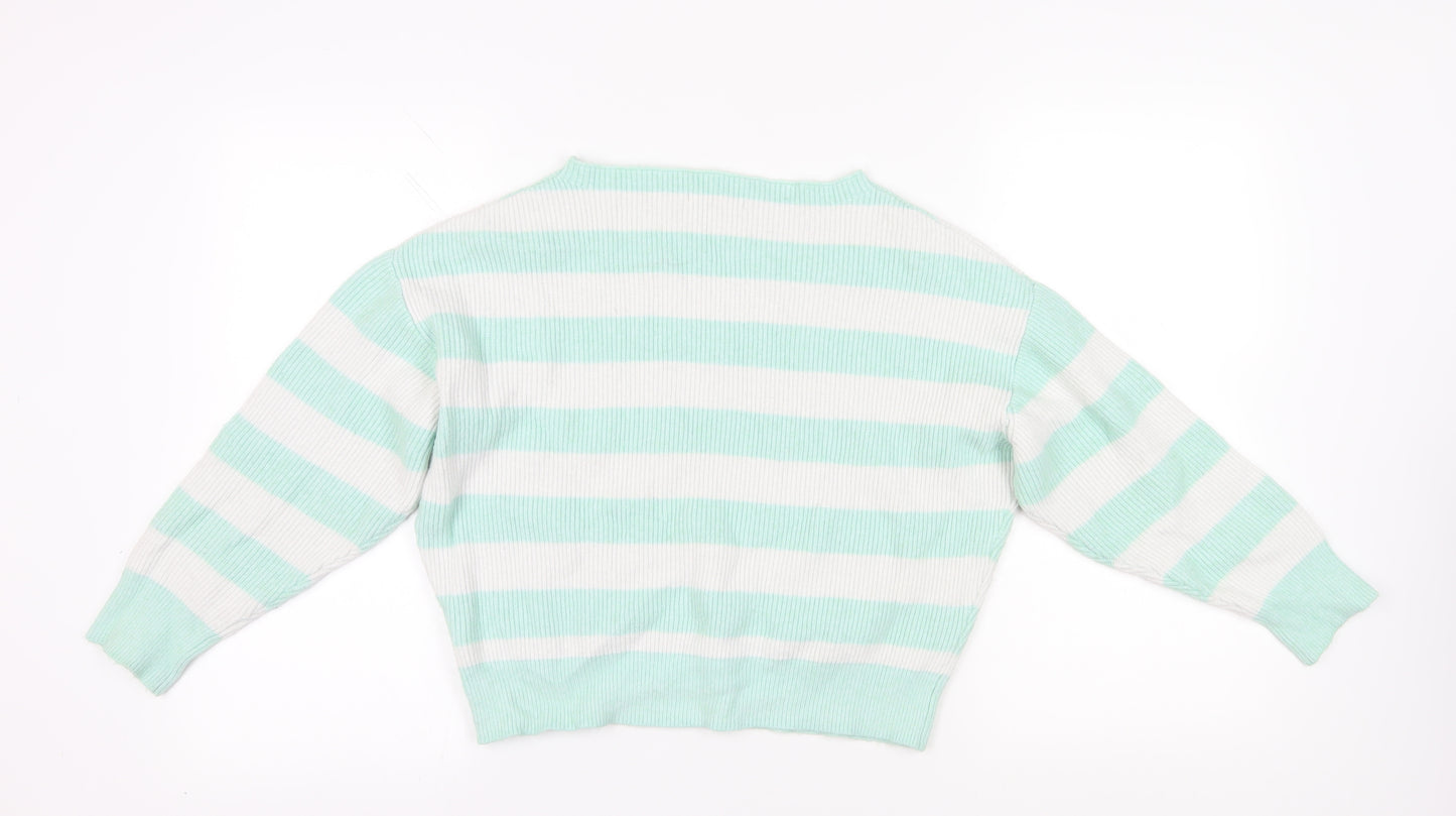 Oliver Bonas Women's Striped Jumper, Size 10, Knit, Spring/Autumn