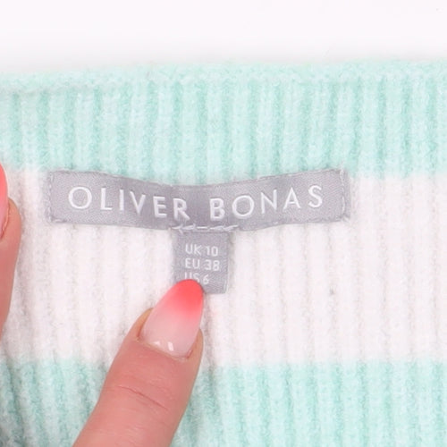 Oliver Bonas Women's Striped Jumper, Size 10, Knit, Spring/Autumn