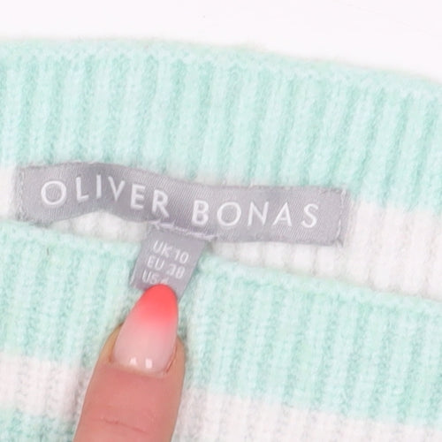 Oliver Bonas Women's Striped Jumper, Size 10, Knit, Spring/Autumn