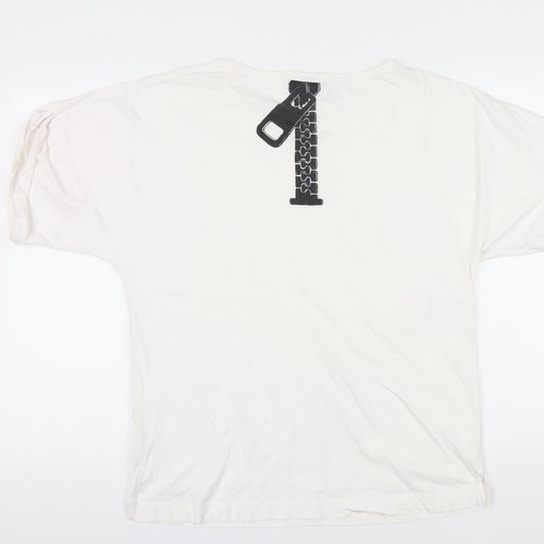 See by Chloé Women's White Basic T-Shirt Size 10