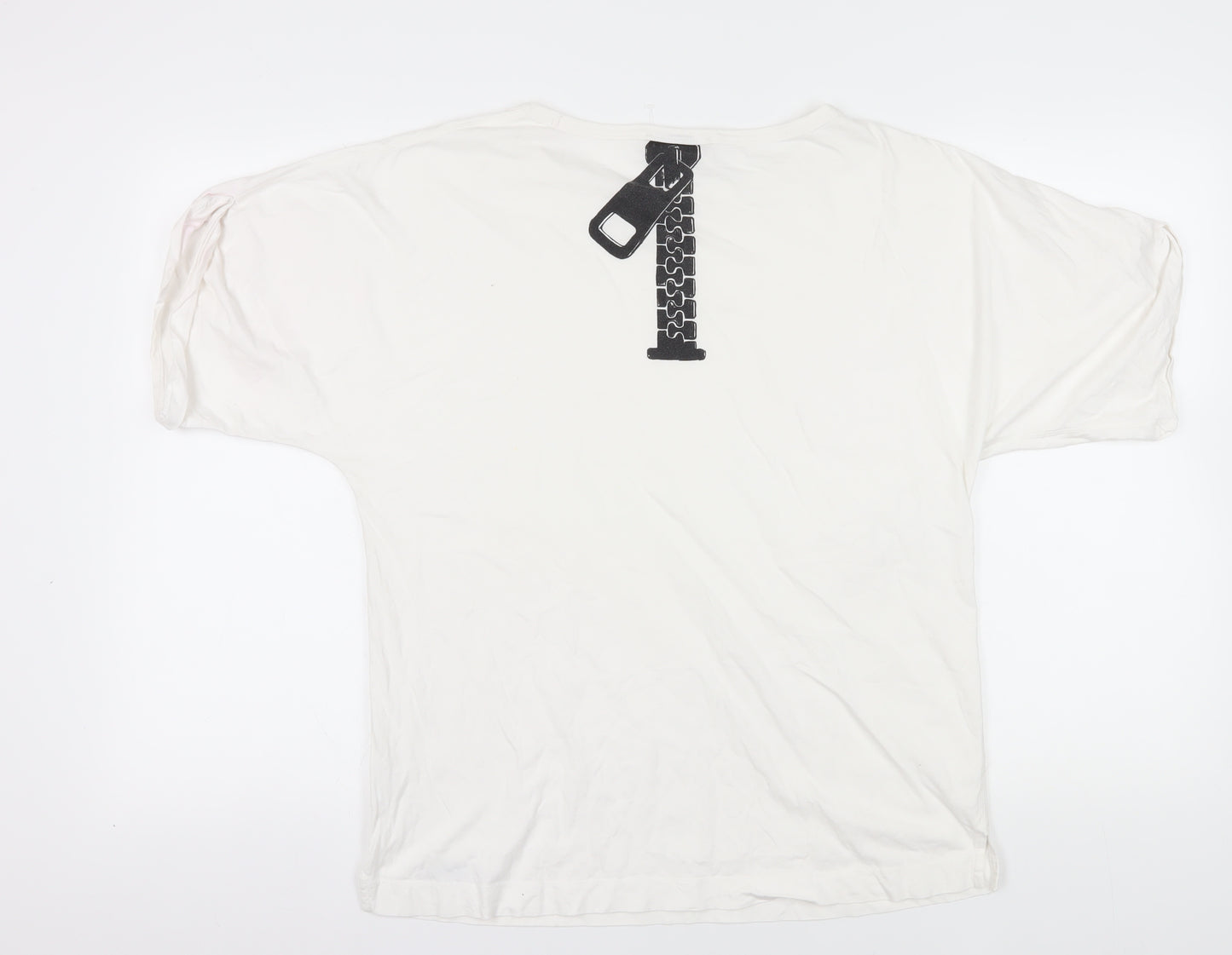 See by Chloé Women's White Basic T-Shirt Size 10