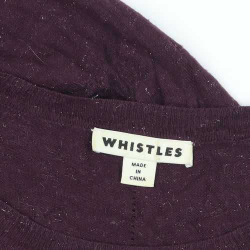 Whistles Women's Purple Pullover Jumper, Size 14