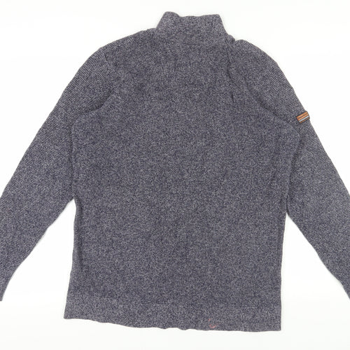 Superdry Men's Grey XL 1/2 Zip Pullover Jumper