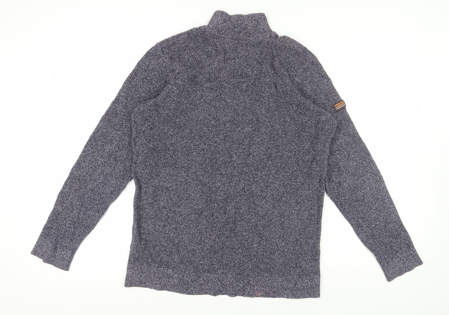 Superdry Men's Grey XL 1/2 Zip Pullover Jumper