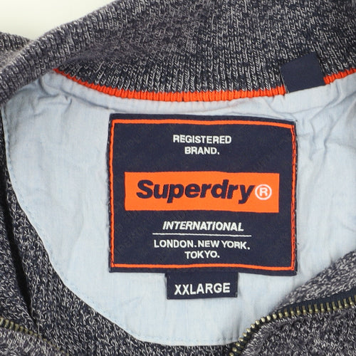 Superdry Men's Grey XL 1/2 Zip Pullover Jumper