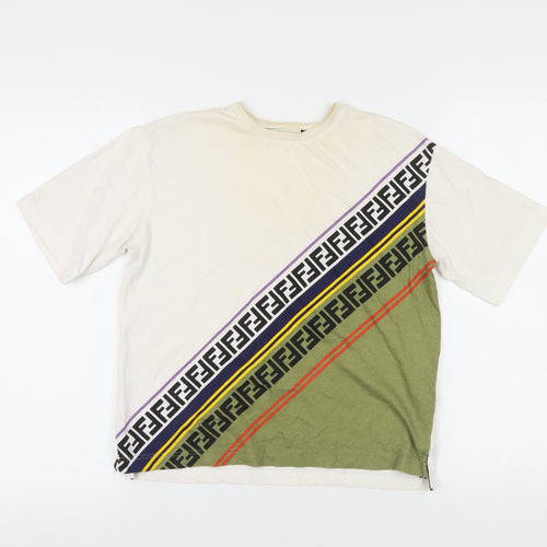 Fendi Unisex Kids Multicoloured Graphic T-Shirt Size 12+