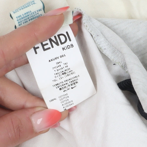 Fendi Unisex Kids Multicoloured Graphic T-Shirt Size 12+