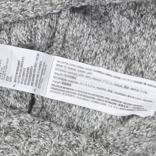 Hollister Women Grey A-Line Knit Dress XS