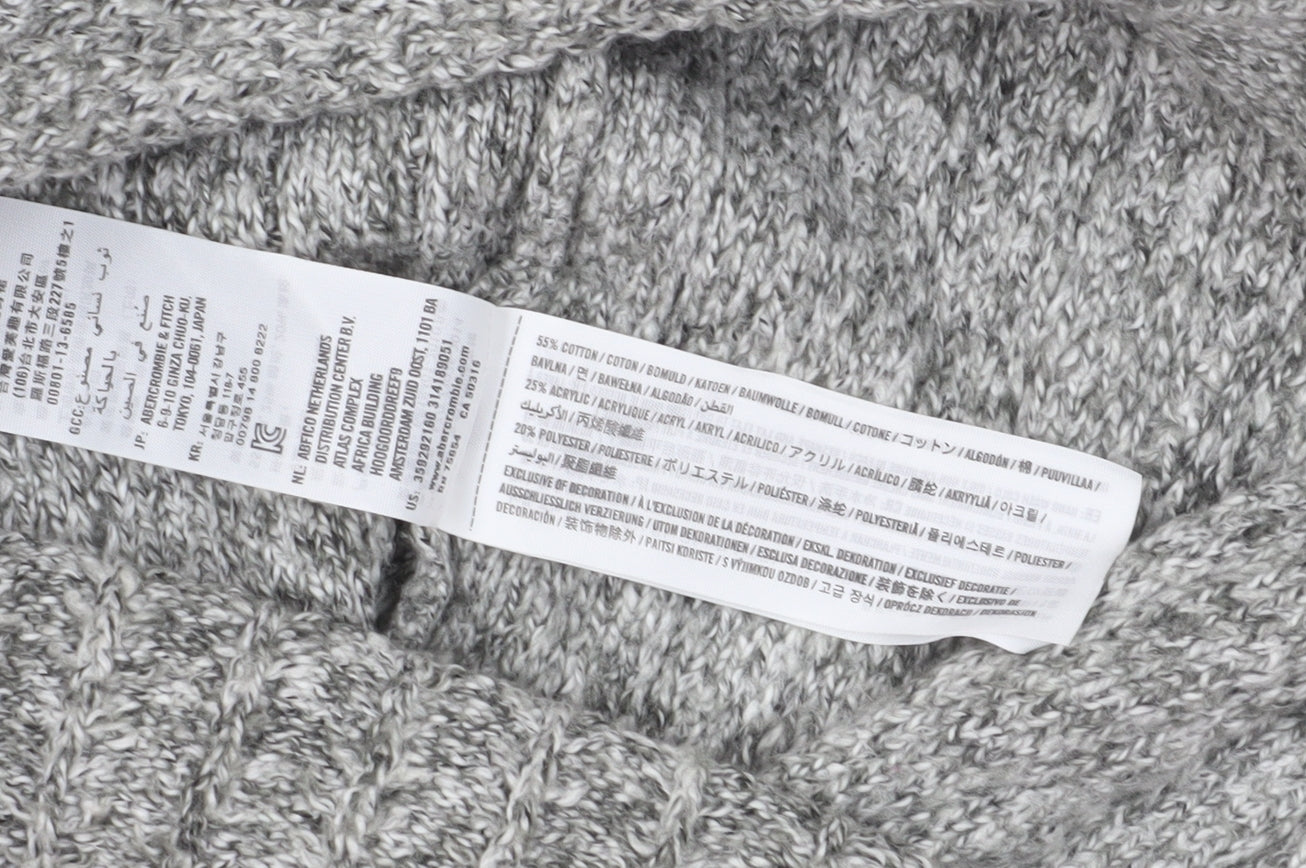 Hollister Women Grey A-Line Knit Dress XS